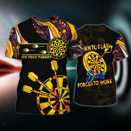 Dartboards Personalized Name 3D Tshirt For Darts Player All Over Print Shirt Gift – DT081