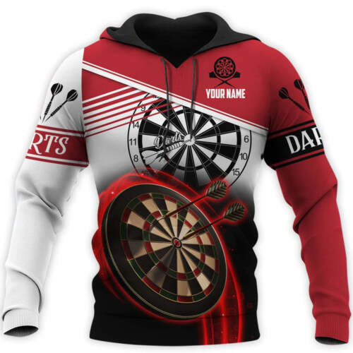 3D All Over Printed Hoodie for Dart Players with Custom Name, Suitable for Men and Women who Love Darts – DHD018