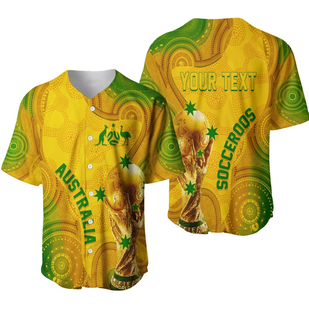 Aboriginal Socceroos’ Baseball Jersey for Australia’s Soccer World CupBSJ-450