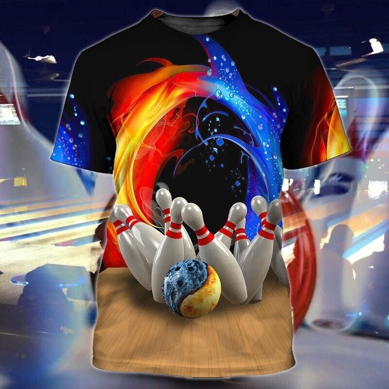 All-Over Printed 3D Bowling Shirt for Men and Women – BT152