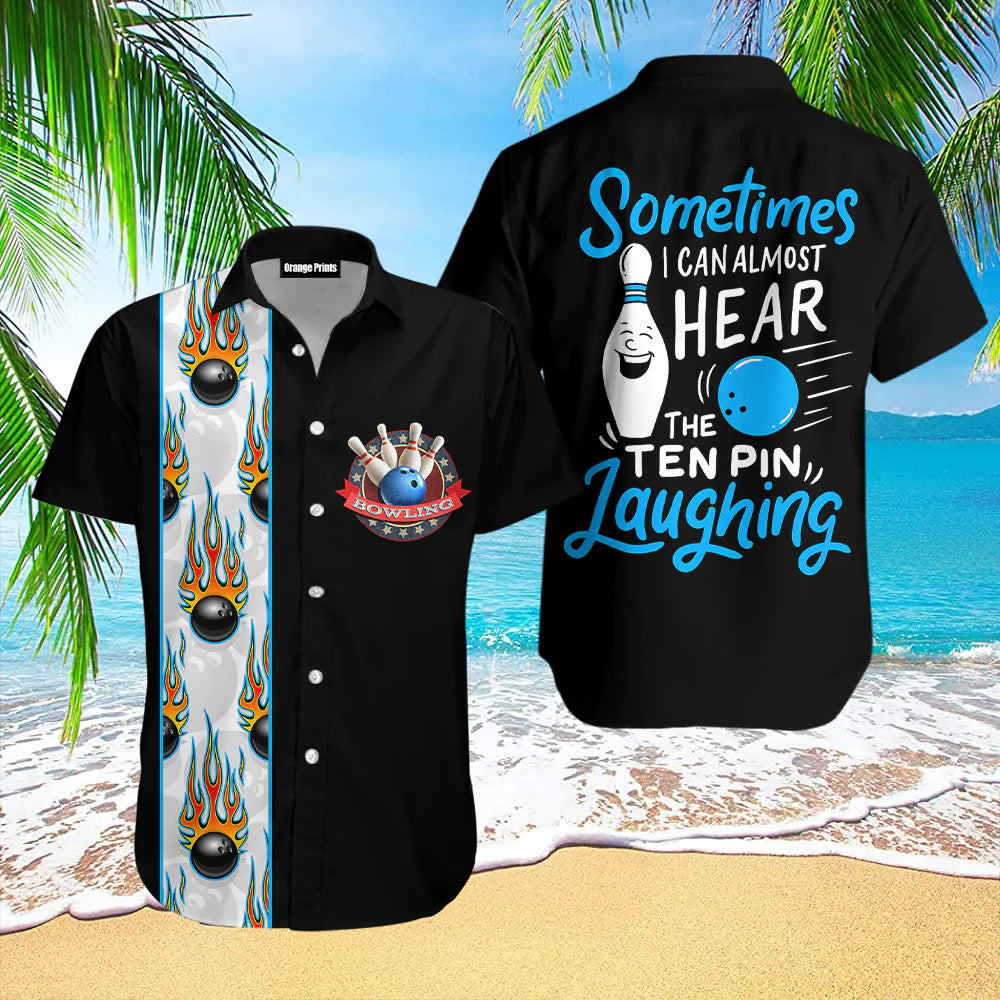 Aloha Hawaiian Shirts for Men and Women: Bowling – When the Ten Pin Seems to Chuckle – BH019