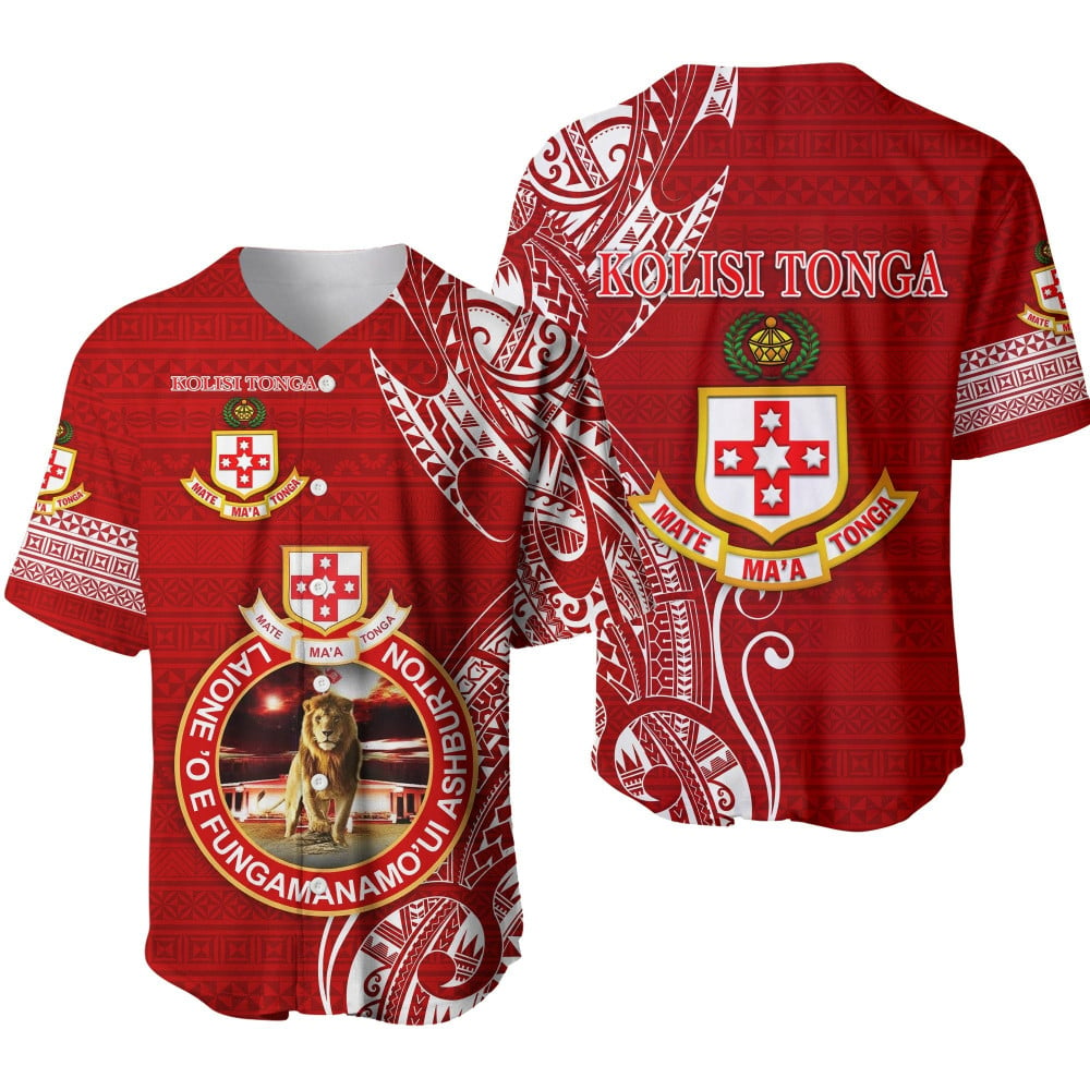 Aotearoa Kiwis and Mate Ma’a Tonga Rugby Baseball Jersey: A Fusion of Polynesian Style and Silver Fern DesignBSJ-490