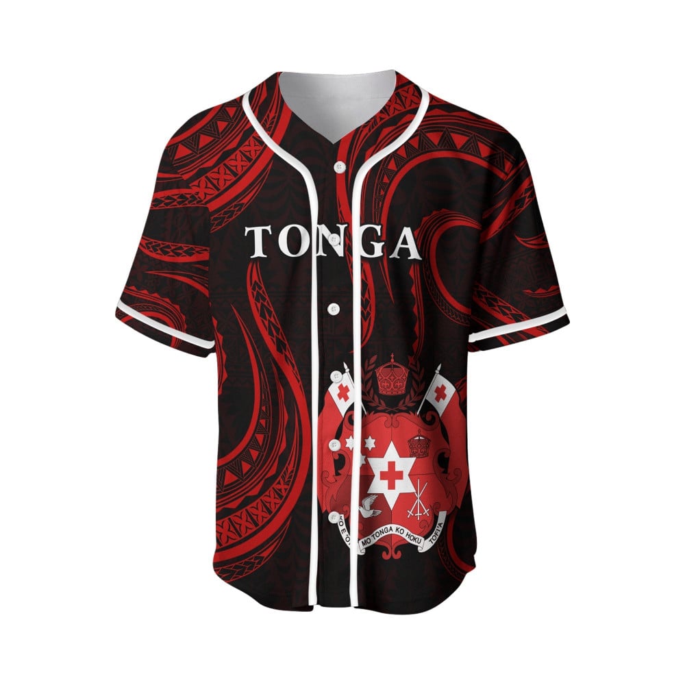 Polynesian Style Black Baseball Jersey with Cancer Zodiac Design – A One-of-a-Kind AttireBSJ-426