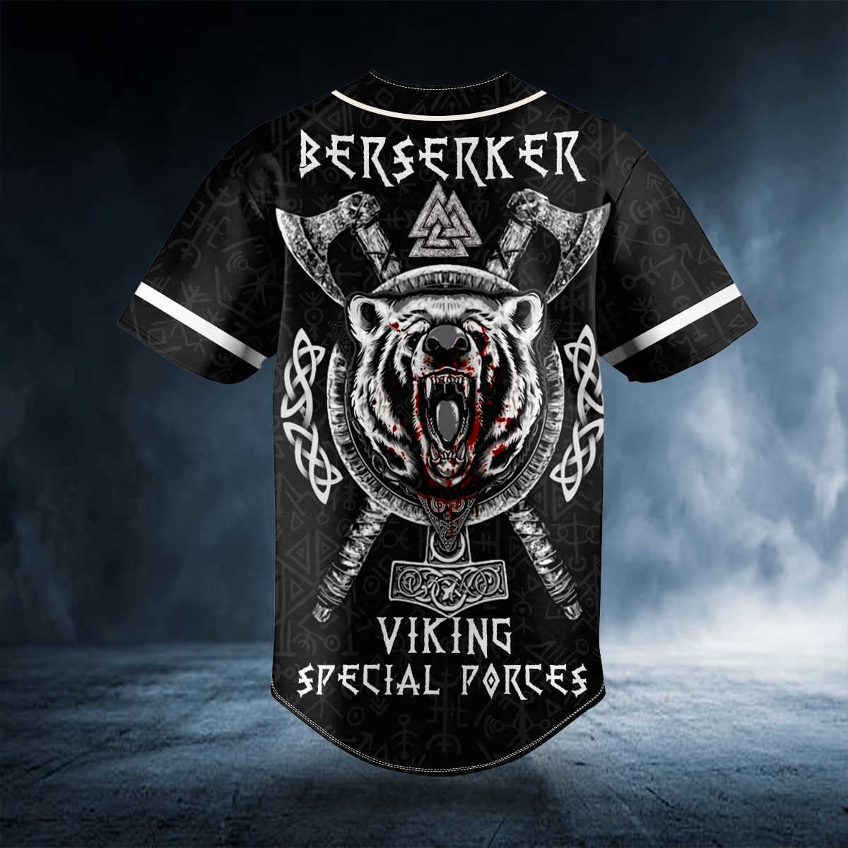 Berserker Viking Special Porces Custom Baseball Jersey | BSJ-540