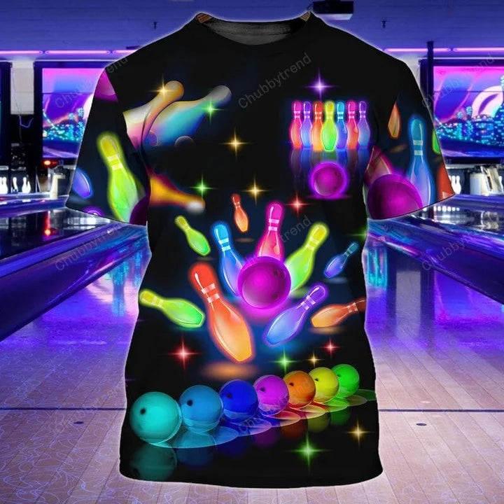 colorful 3d bowling tshirt for men and women bt020 bppun