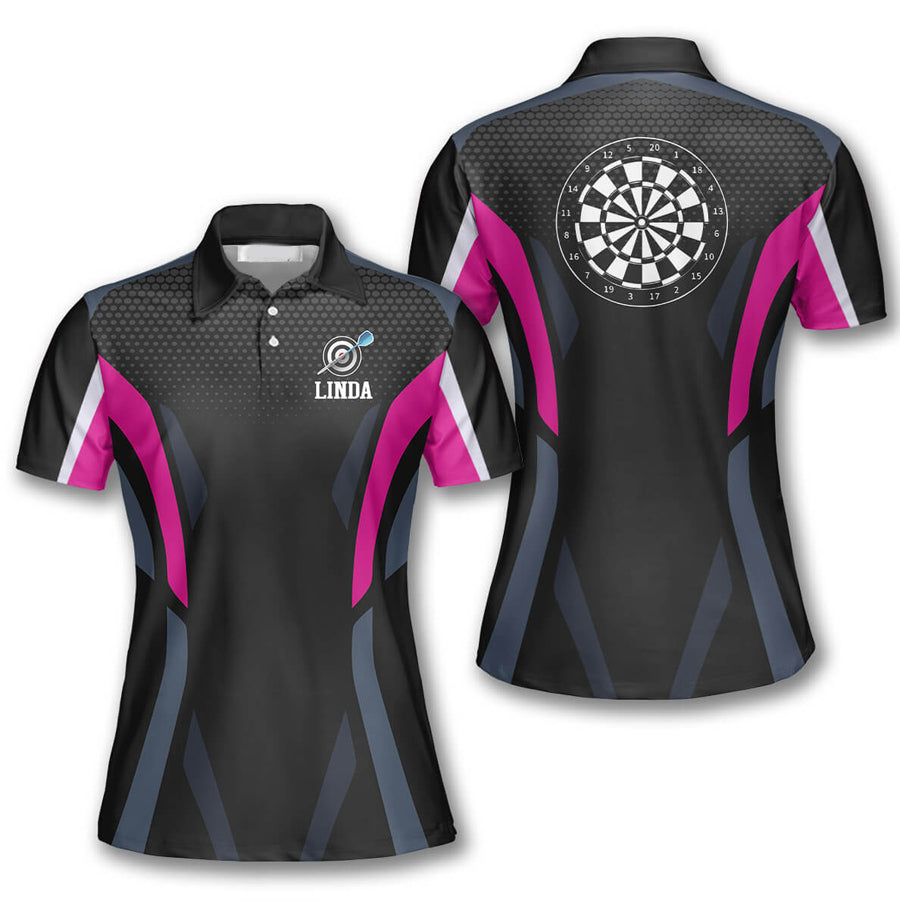 Blue White Custom Darts Shirts for Women, Darts team player gift, Darts Shirt For Ladies – DT040