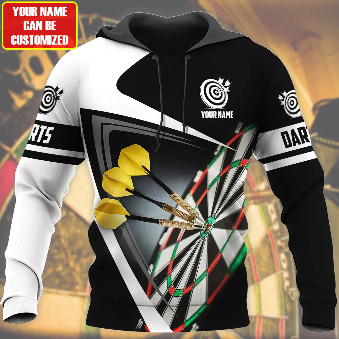 Dart Enthusiast’s Birthday Gift: Customized Player Shirt and 3D Hoodie – DHD006