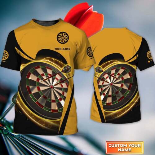 Dartboards Personalized Name 3D Tshirt For Darts Player All Over Print Shirt Gift – DT081