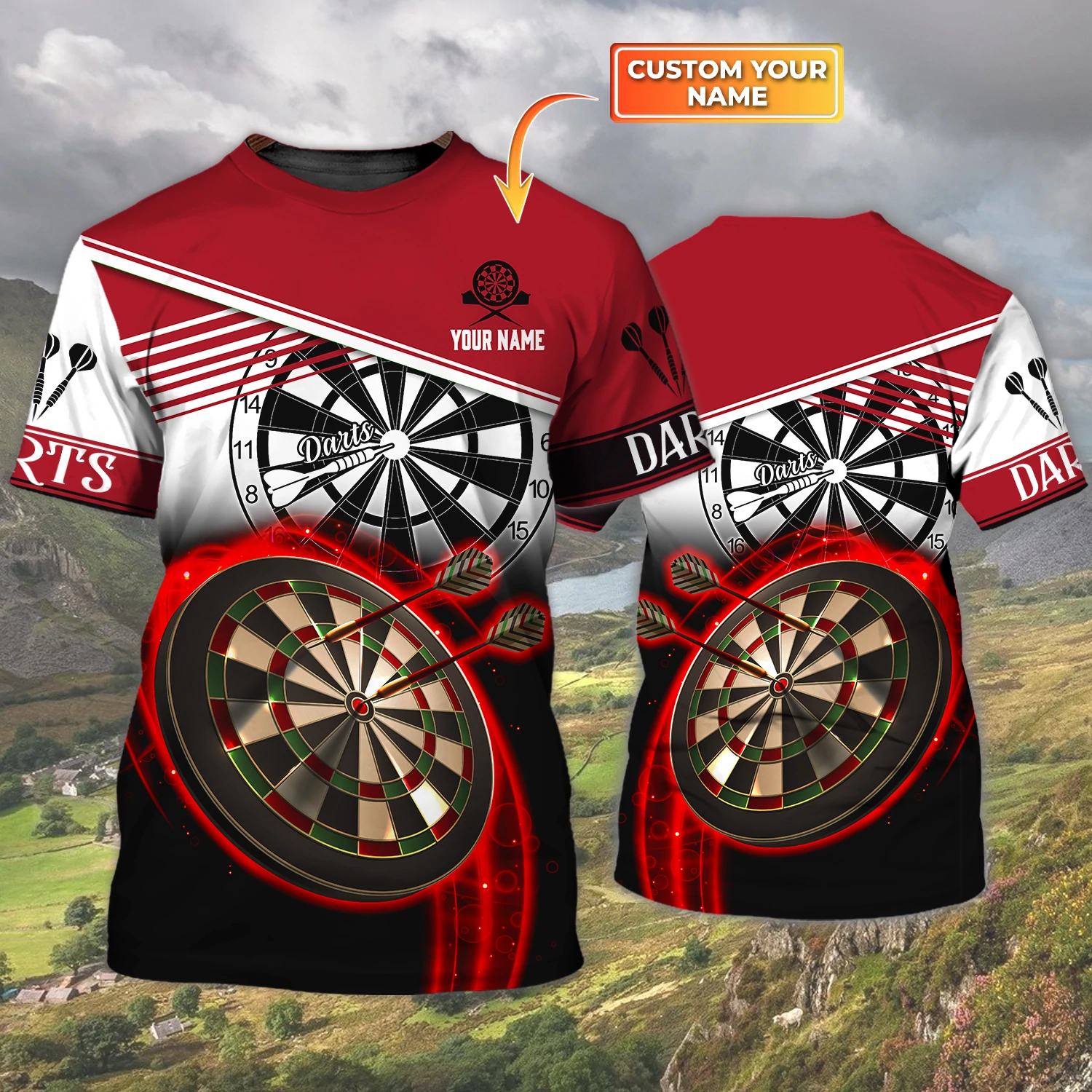 darts 3d all over printed shirt for men personalized name 3d tshirt gift for darts lovers dt002 7auxp