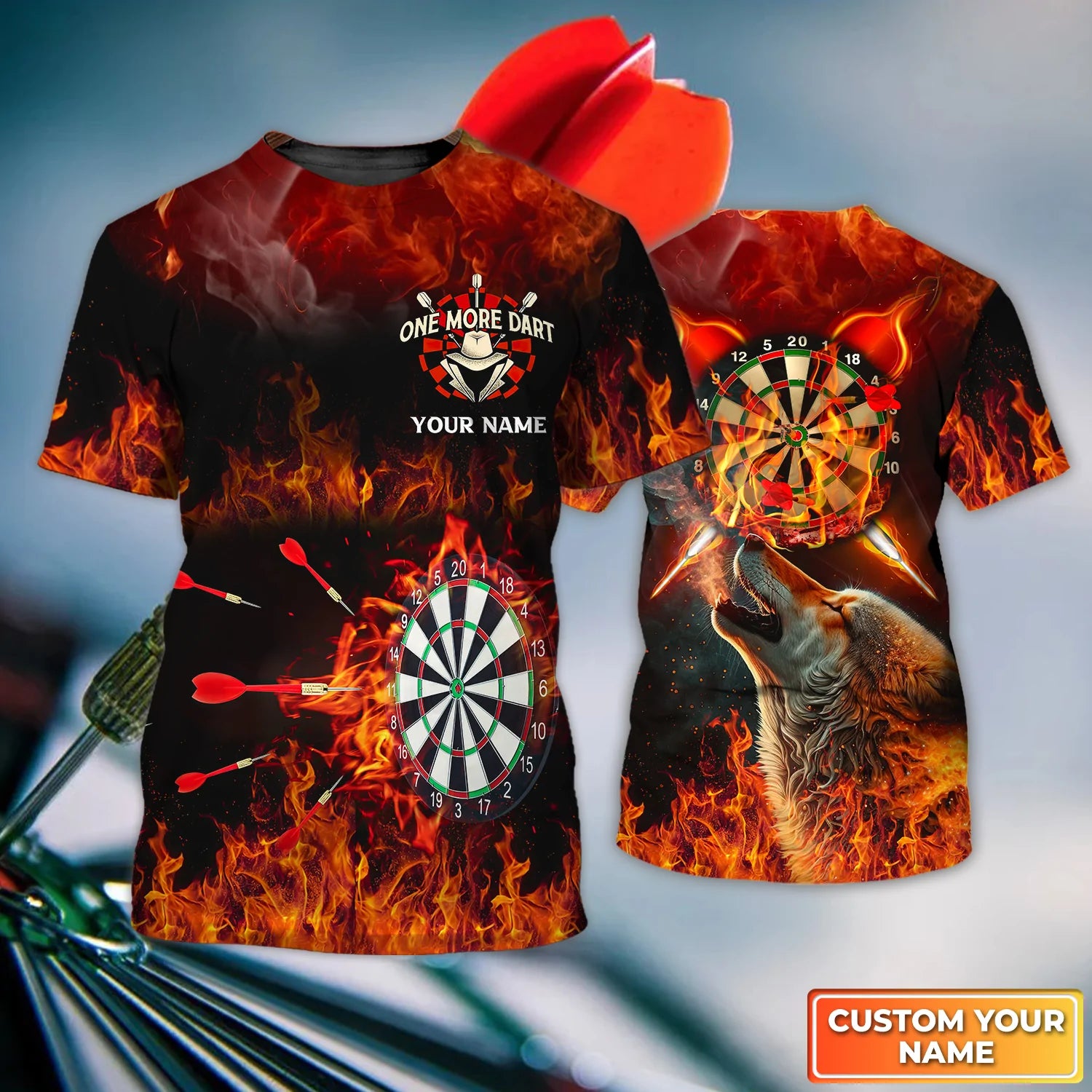 I’D Hit That Dart – Personalized Name 3D Tshirt, Gift for Dart player – DT070