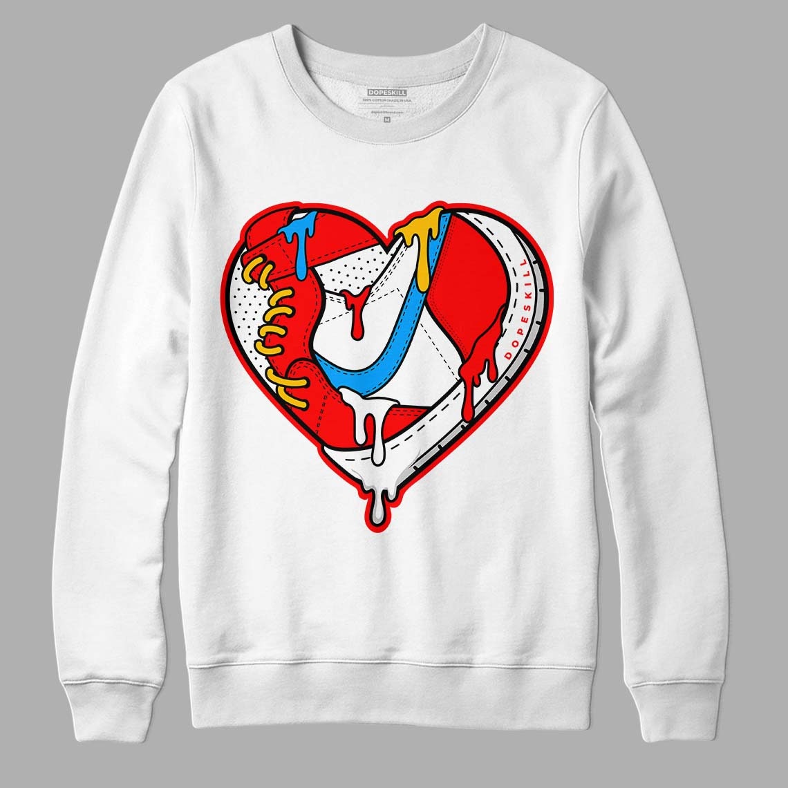 Fruity Pebbles Dunks l Unisex Sweatshirt Heart Jordan Graphic