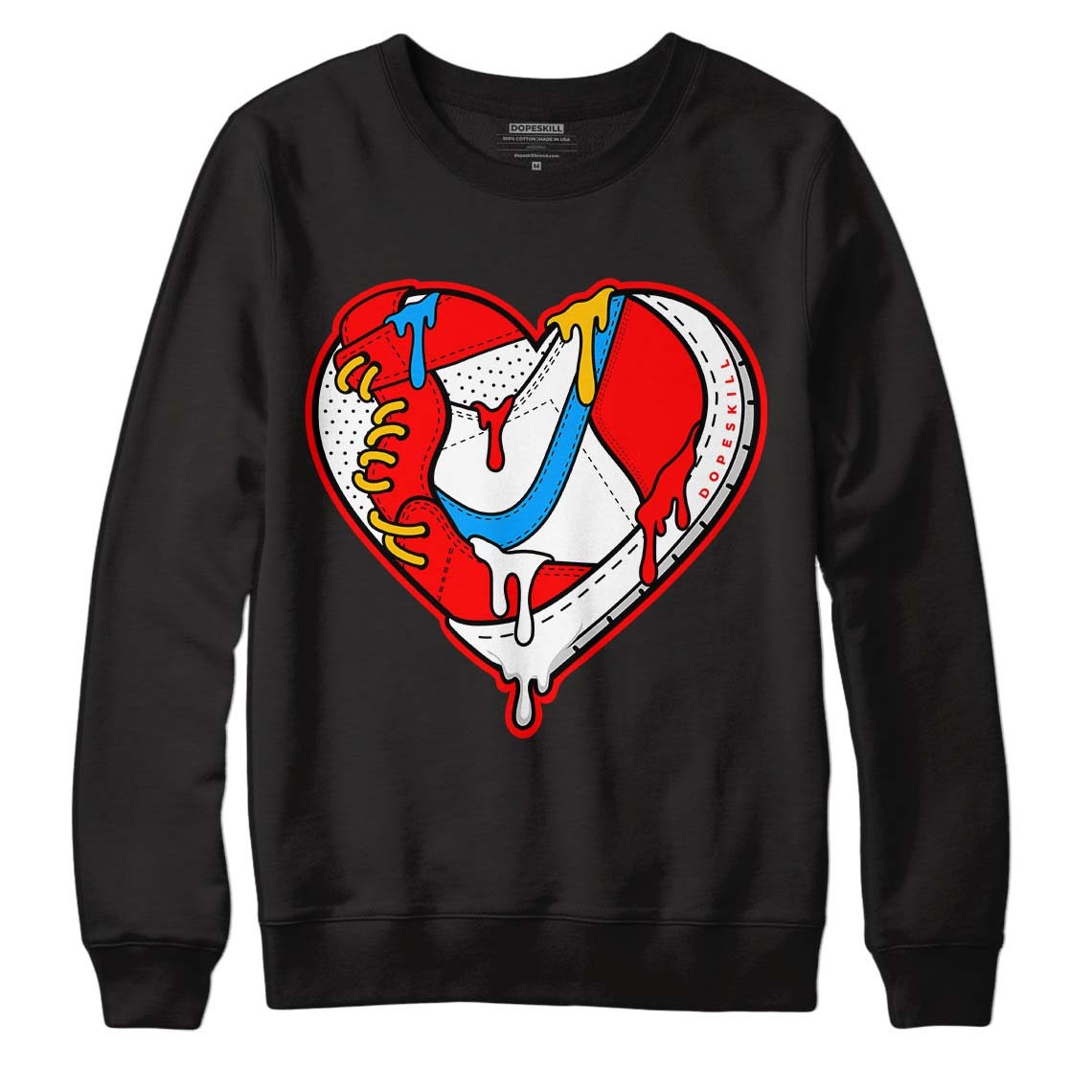 Fruity Pebbles Dunks l Unisex Sweatshirt Heart Jordan Graphic