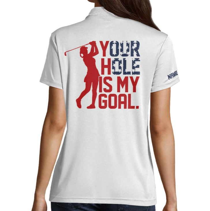 goal oriented golf polo shirt for women the perfect gift for golf players gp404 xfmuy