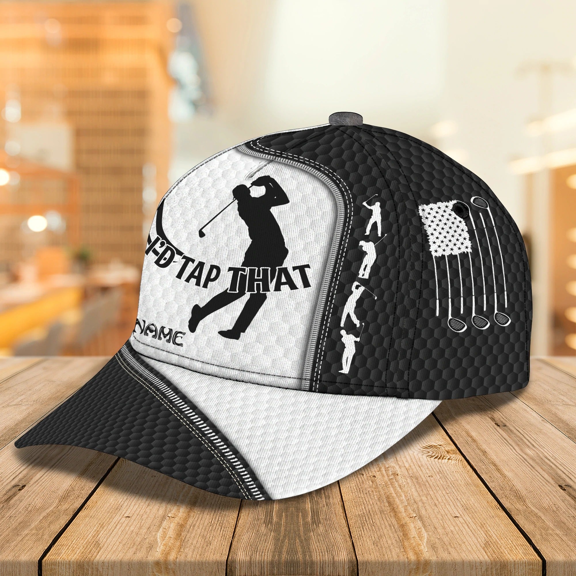 Golfer Dad’s Personalized Full 3D Printed Cap: A Father’s Day Gift for the Golf Enthusiast – GP026