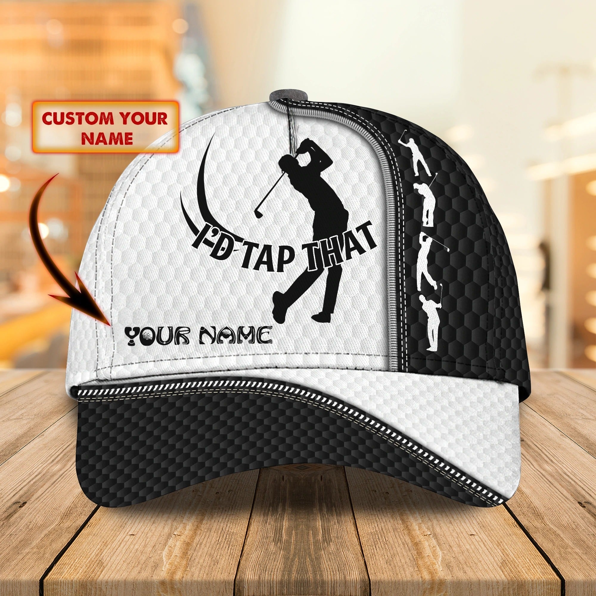 Golfer Dad’s Personalized Full 3D Printed Cap: A Father’s Day Gift for the Golf Enthusiast – GP026