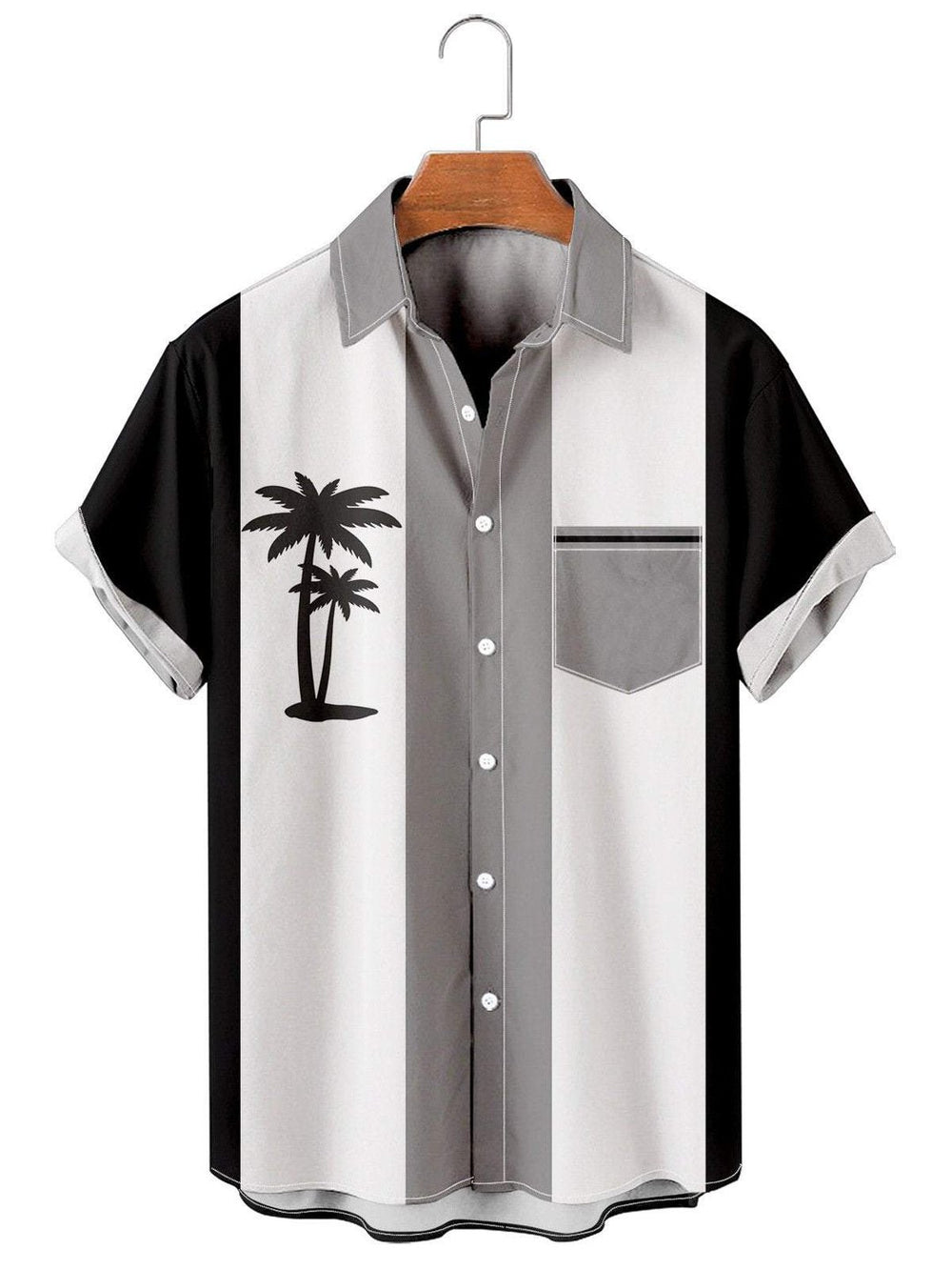 Hawaiian Coconut Casual Bowling Shirt for Men – BH007