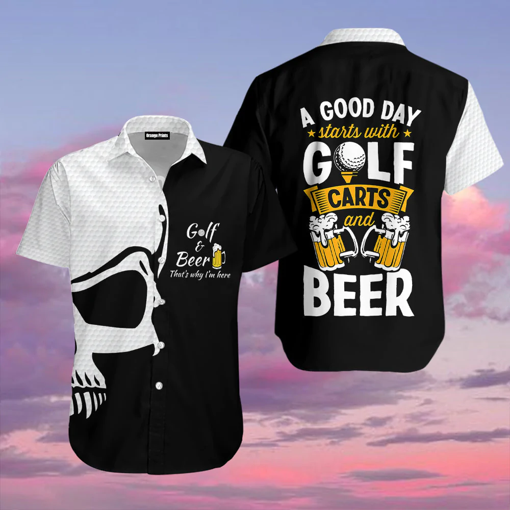 Hawaiian Shirt for Men and Women: The Perfect Combination of Golf and Beer – GH008