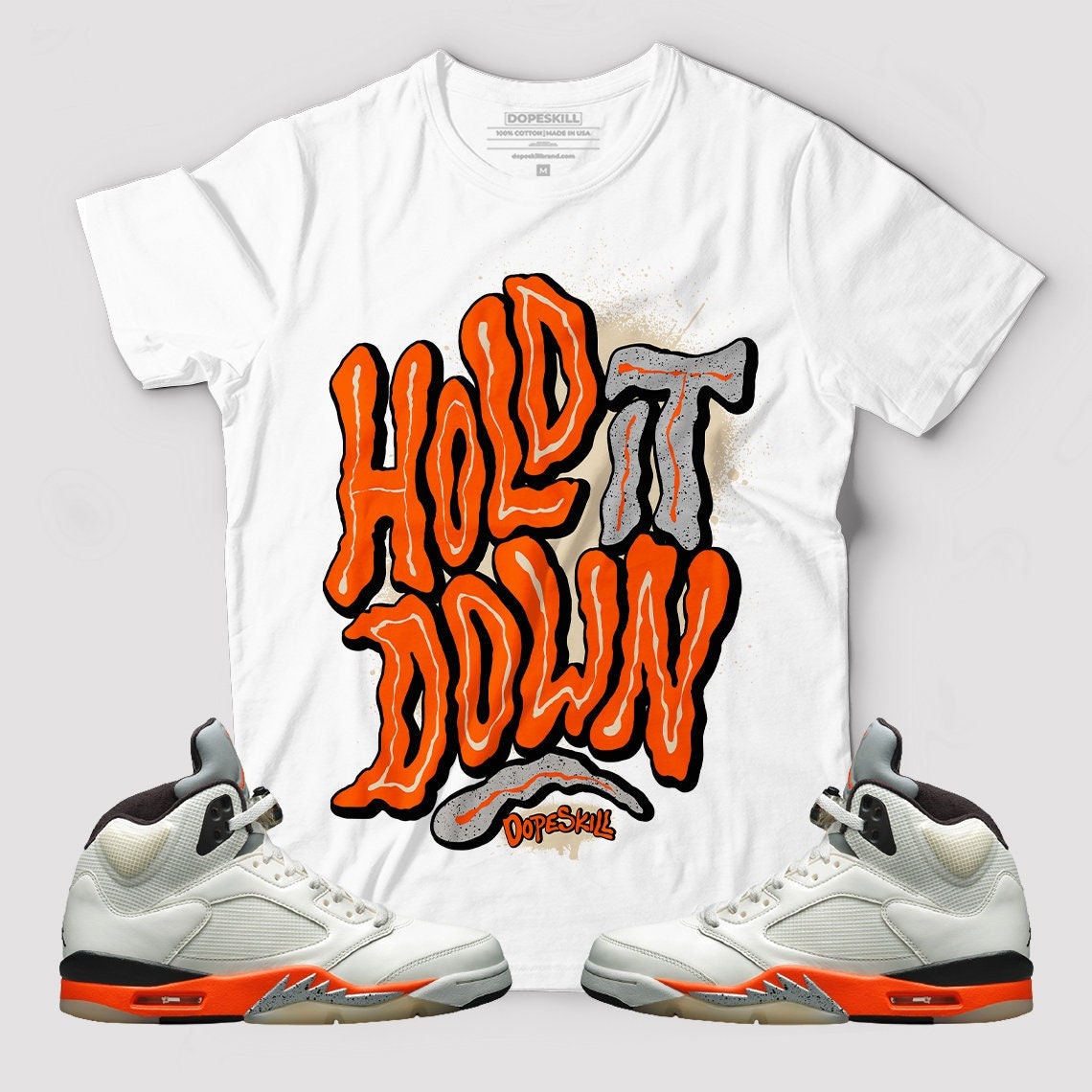 hold it down graphic to match jordan 5 %E2%80%9Cshattered backboard%E2%80%9D t shirt oej81