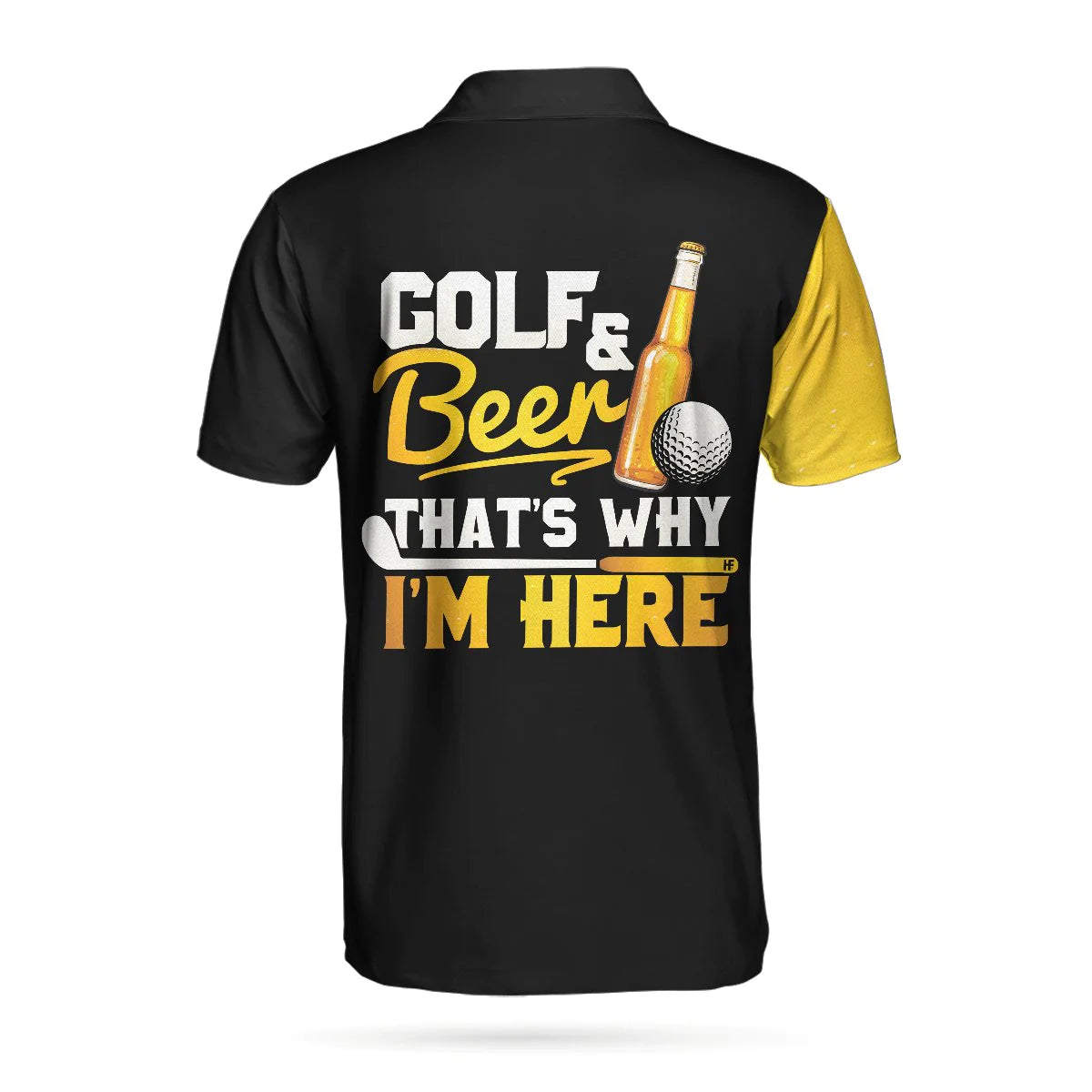 im here for golf and beer short sleeve polo shirt gp436 oa6nk