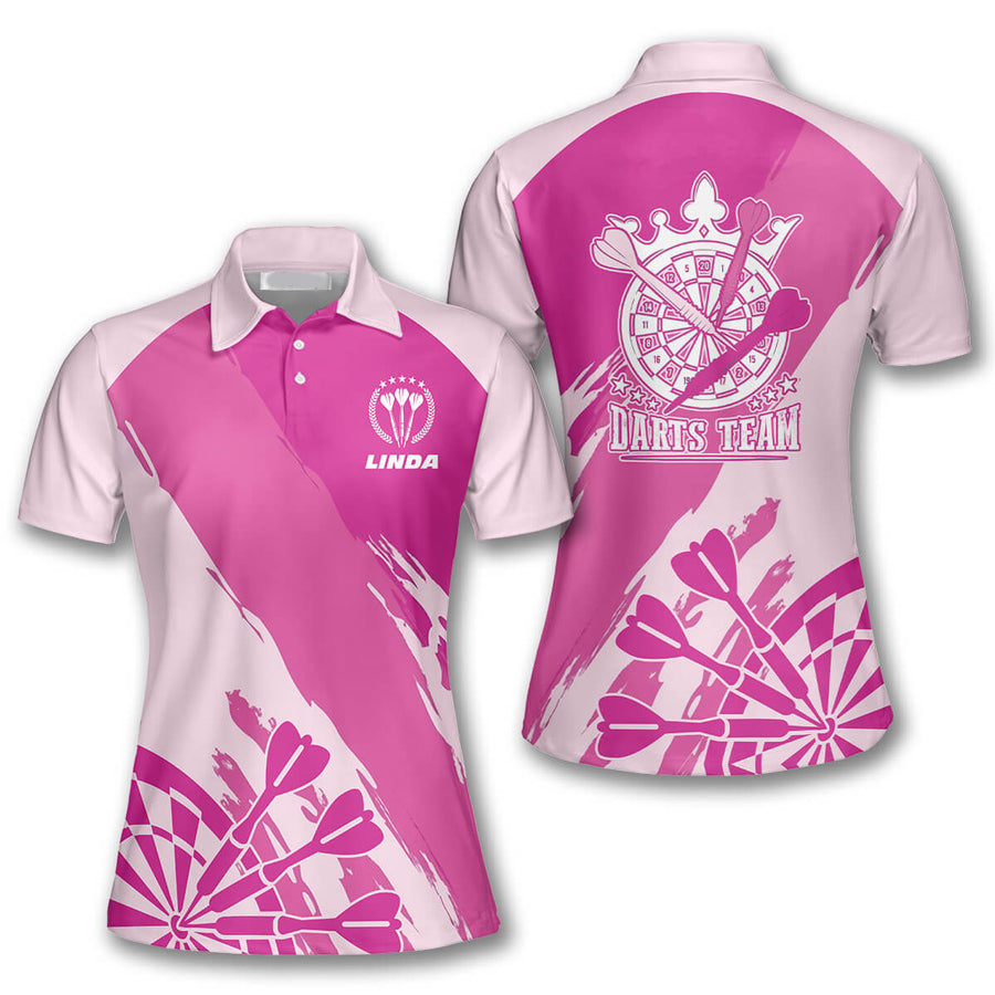 Light Dark Pink Custom Darts Shirts for Women, Darts team shirt, Gift for Dart player – DT028