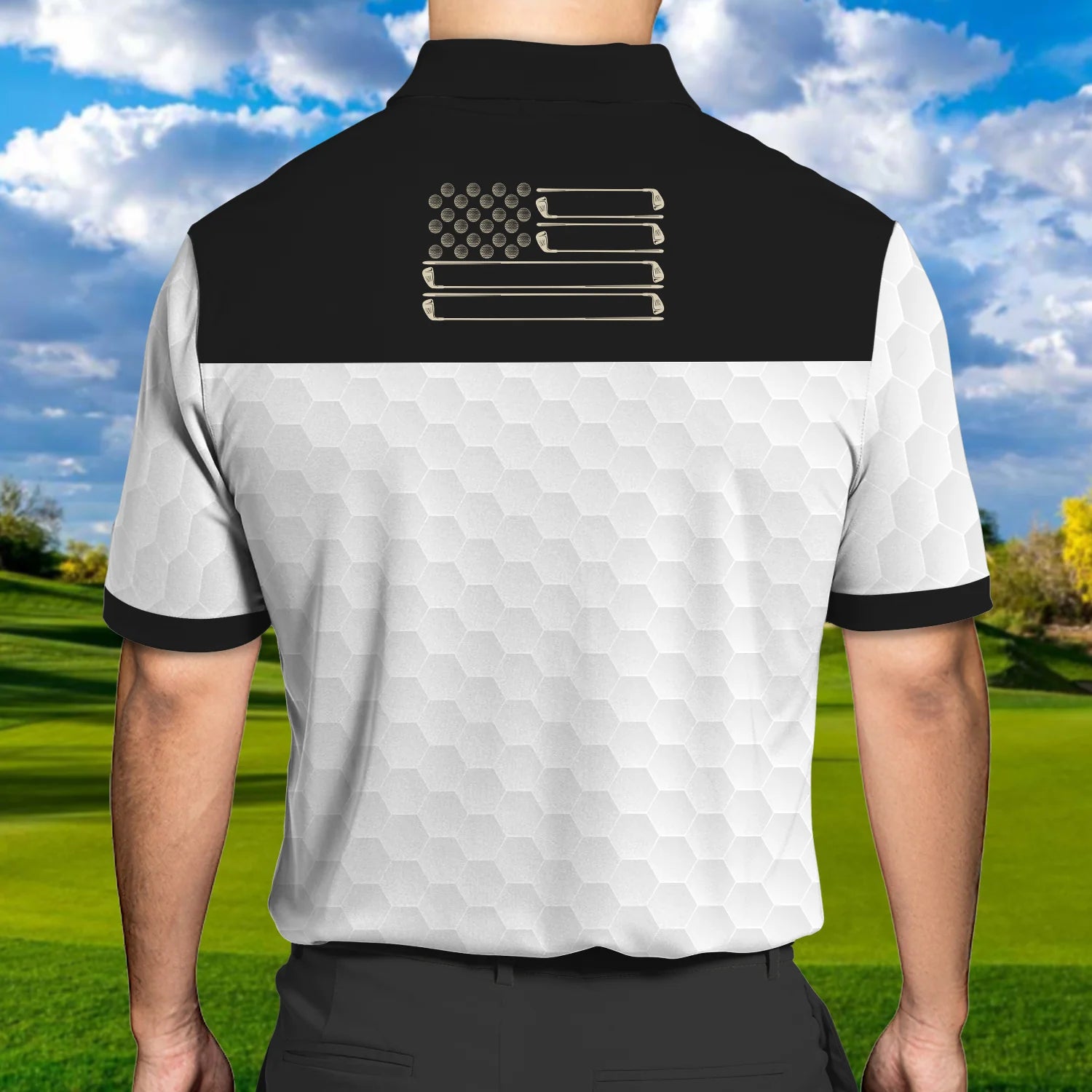 Men’s 3D Polo Shirt with Personalized Golf Name – Perfect Gift for Golfers – GP463