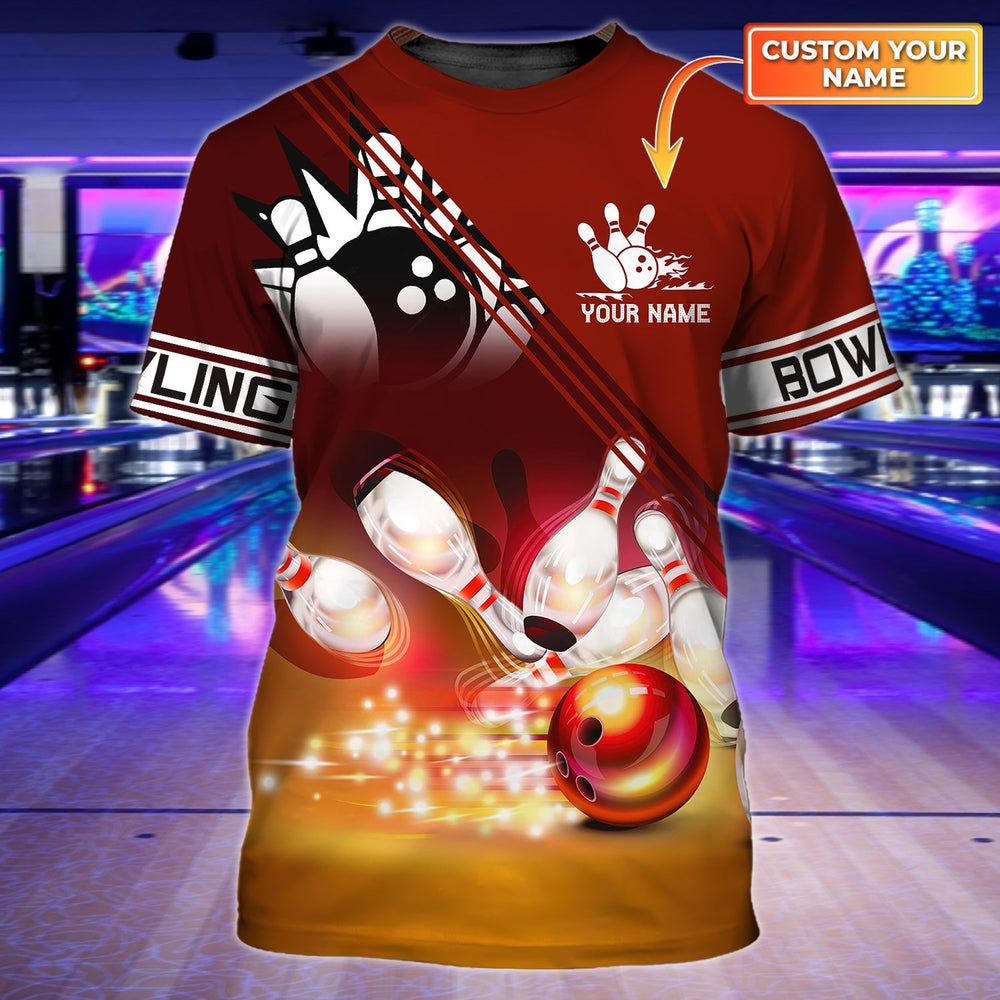 Men’s Custom 3D Full Print Bowling Shirt with Personalized Name: A Unique Custom Bowling Shirt – BT142