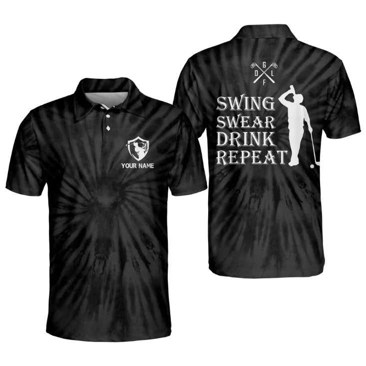 Personalized Golf Polo Shirt for Men with the Slogan “Your Goal is My Aim” – Perfect for Golf Players – GP382