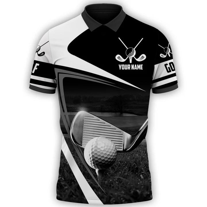 Men’s Short Sleeve Golf Shirts with Customized 3D Humorous Designs – GP295