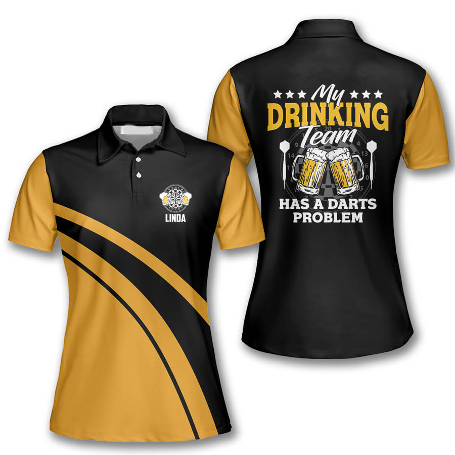 Queen of Darts Arrow Pattern Custom Darts Shirts for Women, Darts team shirt, Gift for Dart player – DT032