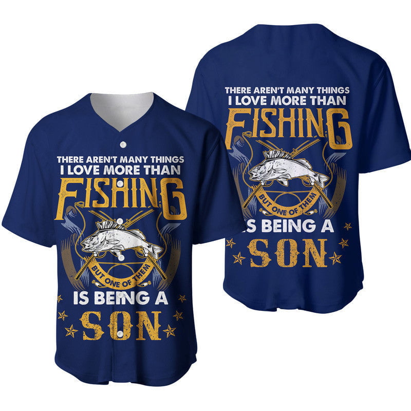 Navy Baseball Jersey for Father’s Day: Celebrating Father-Son Bonding through Fishing and MoreBSJ-412