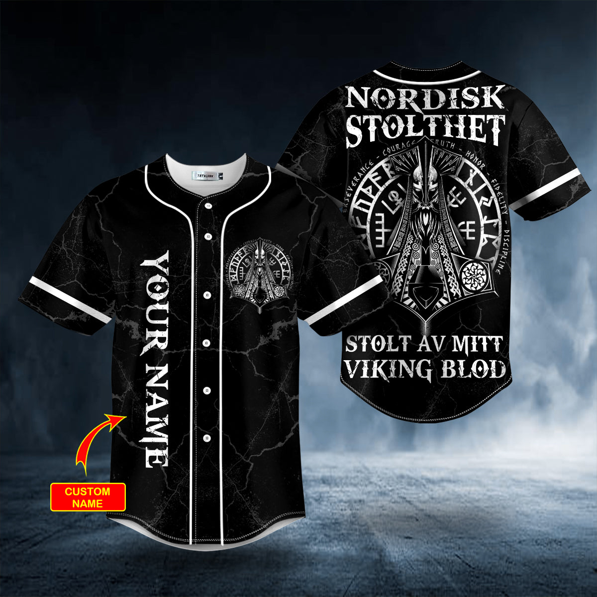 I’m Not An Infidel Wolves Viking Custom Baseball Jersey | BSJ-878