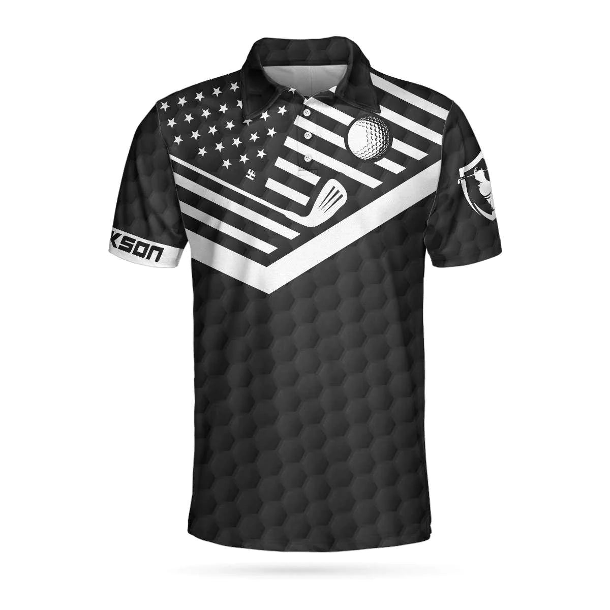 personalized american flag golf shirt for men my score was one under today on the polo shirt gp424 ueo9a