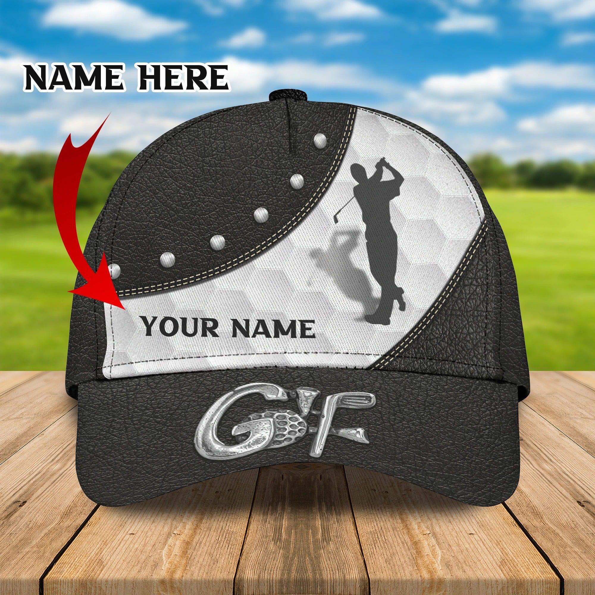 Personalized Golf Cap for Women, Traditional Golf Hat for Enthusiasts, Ideal Christmas Present for Golfers – GP013