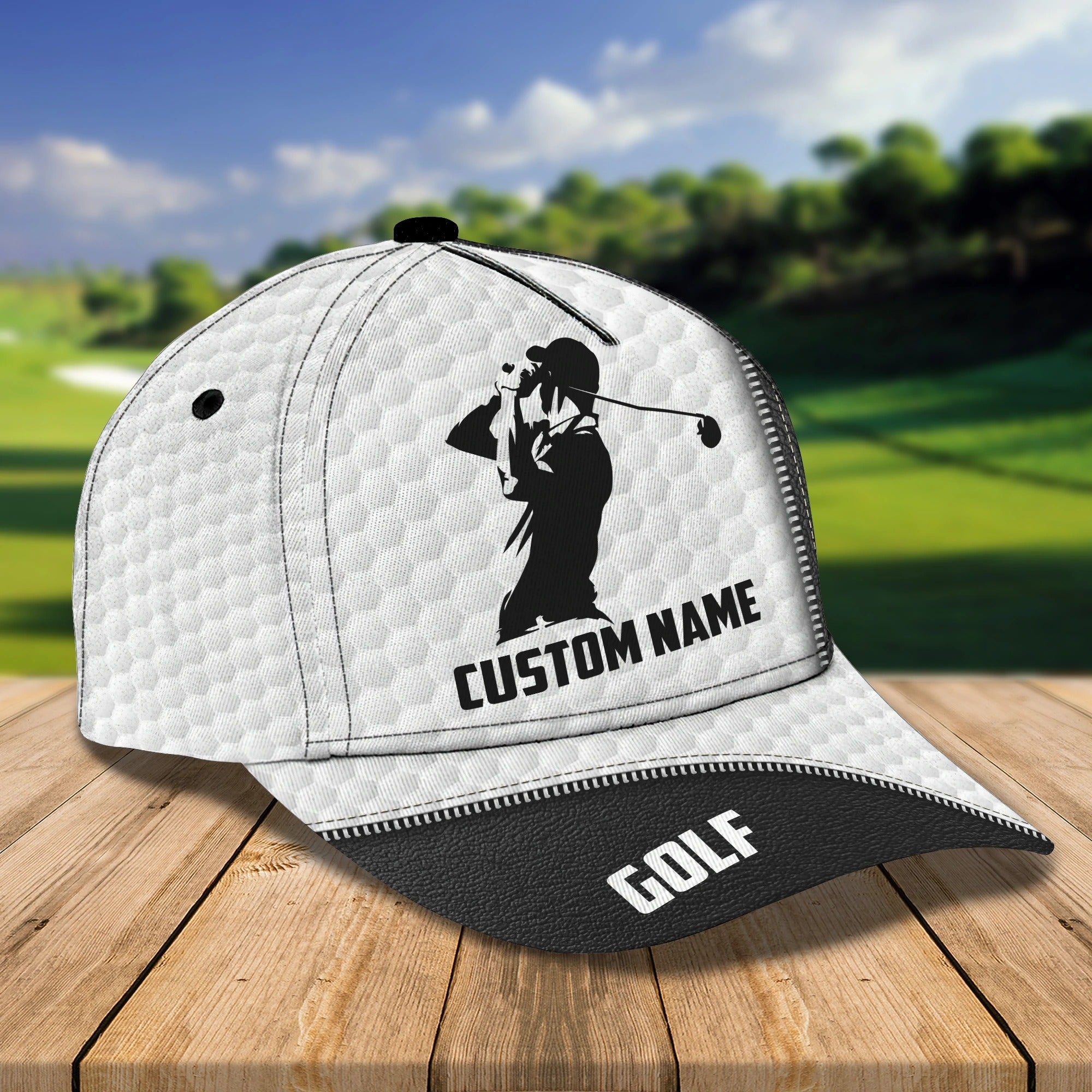 Personalized Golf Cap with 3D All-Over Print for Men, Dad, and Golf Enthusiasts – Perfect Christmas Gift for Golf Lovers – GP030