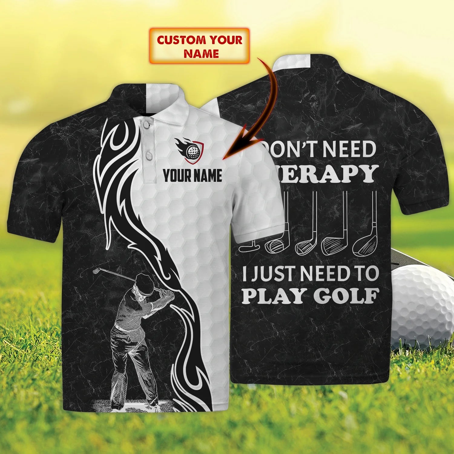 Personalized Golf Polo Shirt for Men: The Perfect Gift for Golfers – GP464