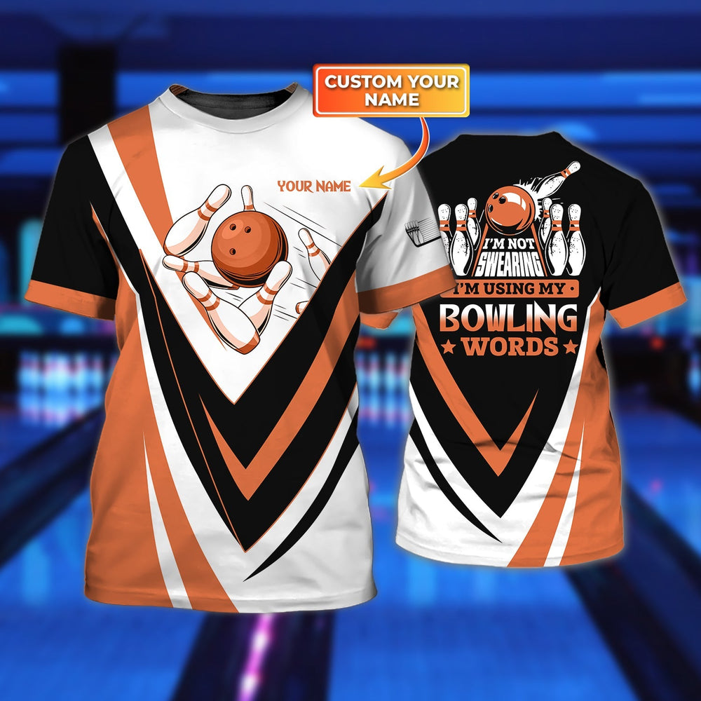 Personalized Name 3D Tshirt for Bowling Enthusiasts – Women’s and Men’s Bowling Shirts – BT148
