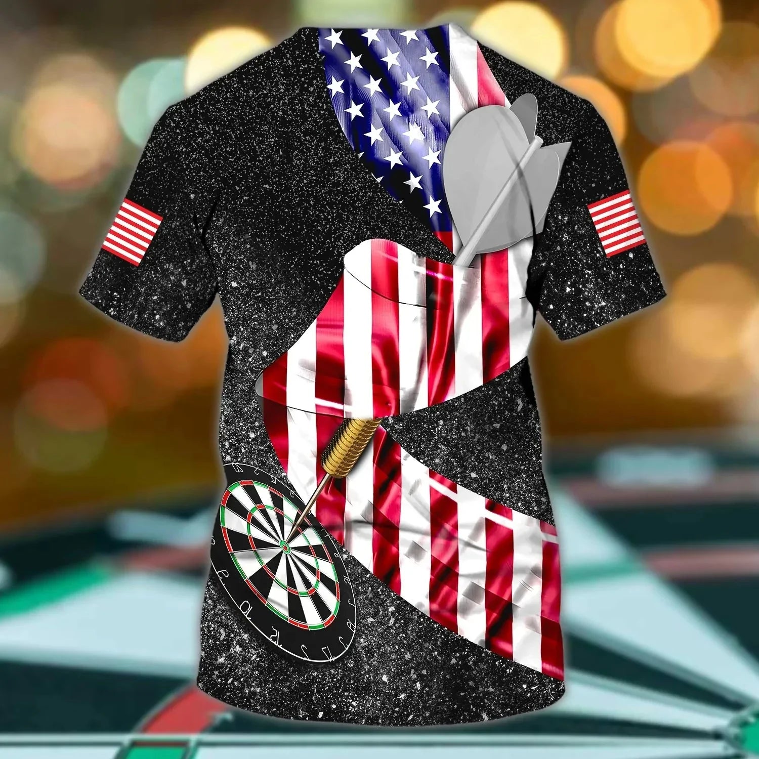 personalized us dart player shirt american flag pattern dart shirt team uniform dt089 fddfd