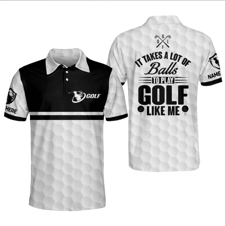Men’s Golf Gift: The Retired Legend Golf Polo Shirt with Golf Ball Tees, Perfect for Dad’s T-Shirt Gifts – GP303