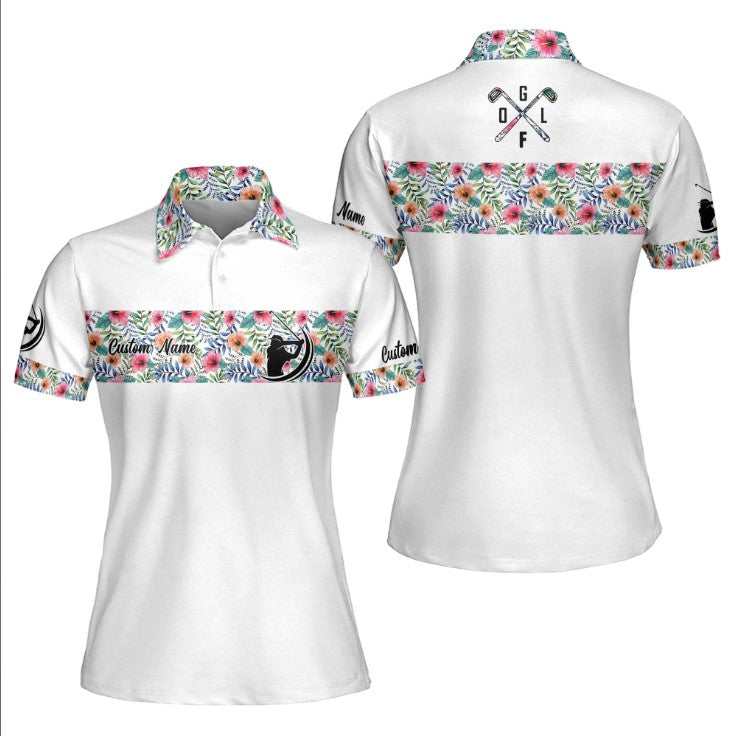 polo shirt for women golfers with 3d funny design perfect gift for golf enthusiasts gp409 d04gi