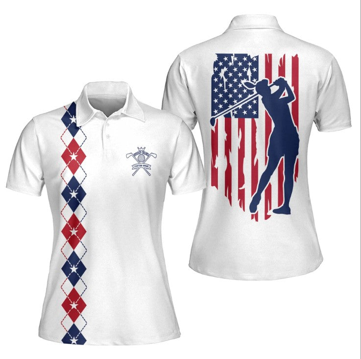 Polo Shirt for Women Golfers with 3D Funny Design, Perfect Gift for Golf Enthusiasts – GP409