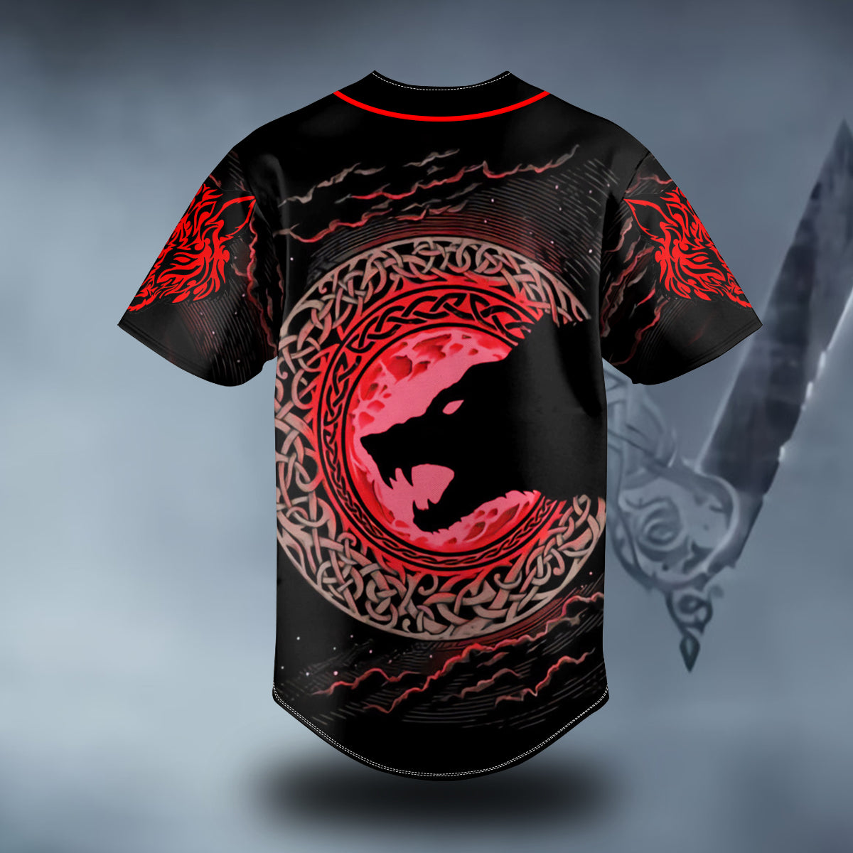 red moon wolf viking tattoo custom baseball jersey bsj 977 2vb4f