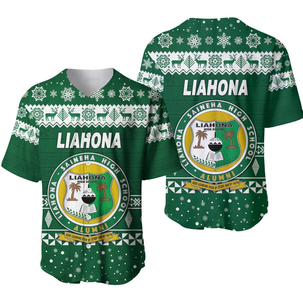 Simplified Tonga Baseball Jersey for Christmas at Liahona High SchoolBSJ-480