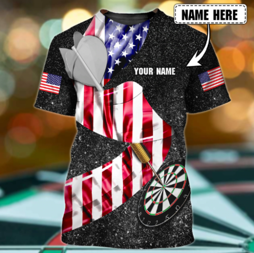 Personalized 3D All Over Printed Dart Shirt For Adult, Gift For A Dart Player, Dart On Shirt, Tshirt For Dart Player – DT010
