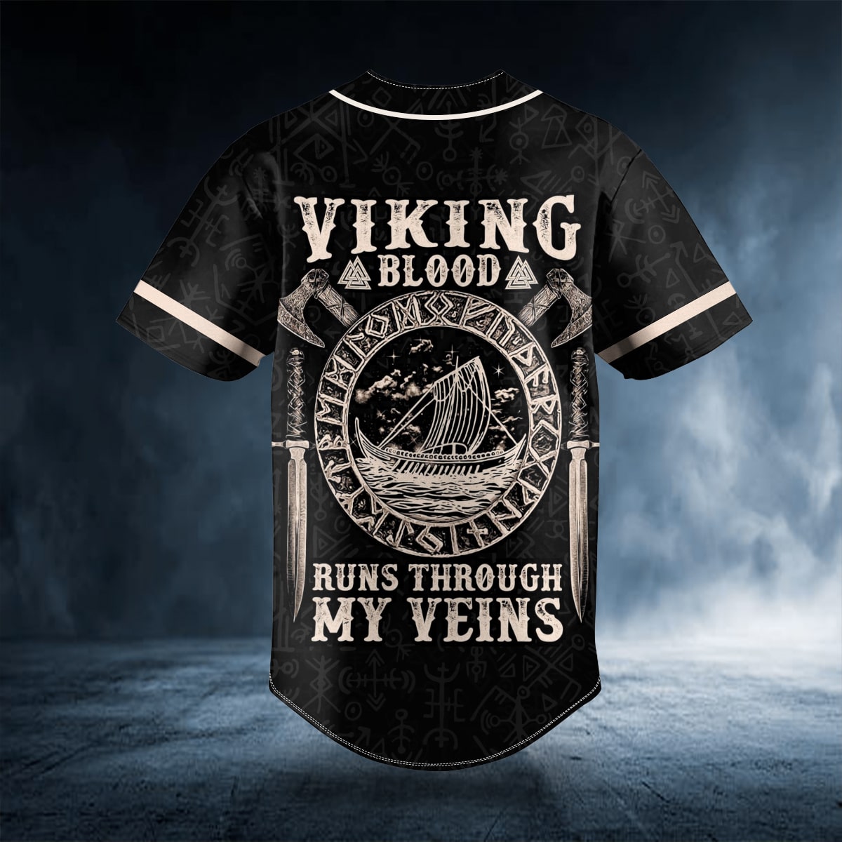 viking blood runs through my veins custom baseball jersey bsj 859 xri4x