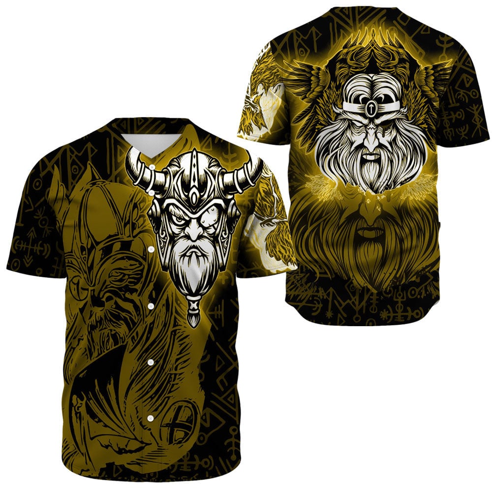 viking odin gold baseball jersey by wonder print clothing a stylish choice for sports fansbsj 472 c0odj