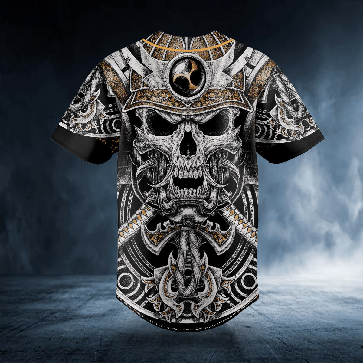 Viking Skull Custom Baseball Jersey | BSJ-598