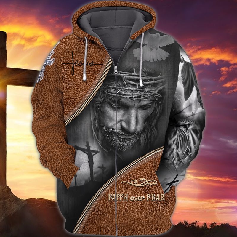 3D Full Print Christian Jesus Shirt and Zip Hoodie for Men and Women – JEZ013
