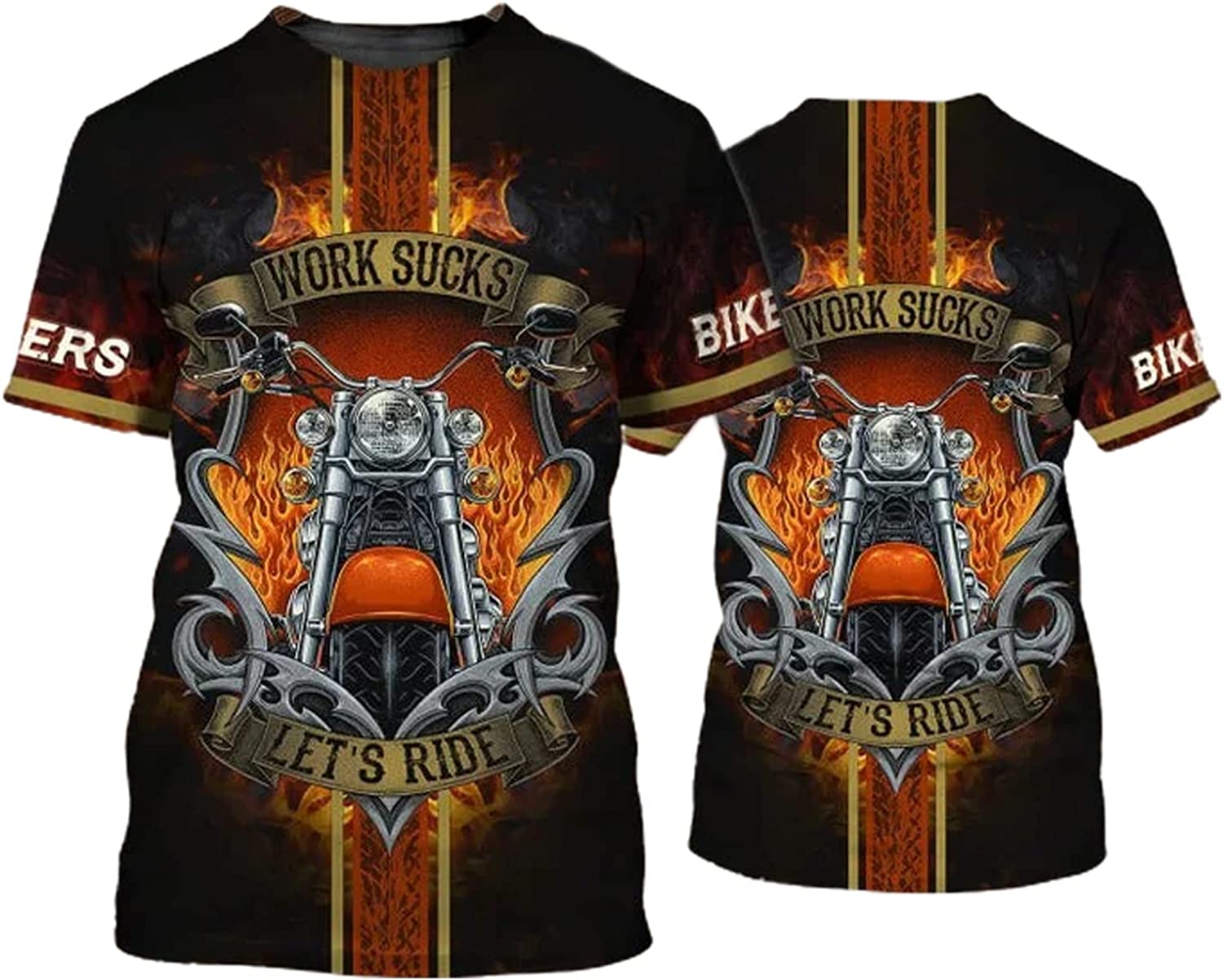3D Printed Biker Shirt with Personalized Design: Perfect Gift for Biker Enthusiasts and Baseball Players – JOT1586