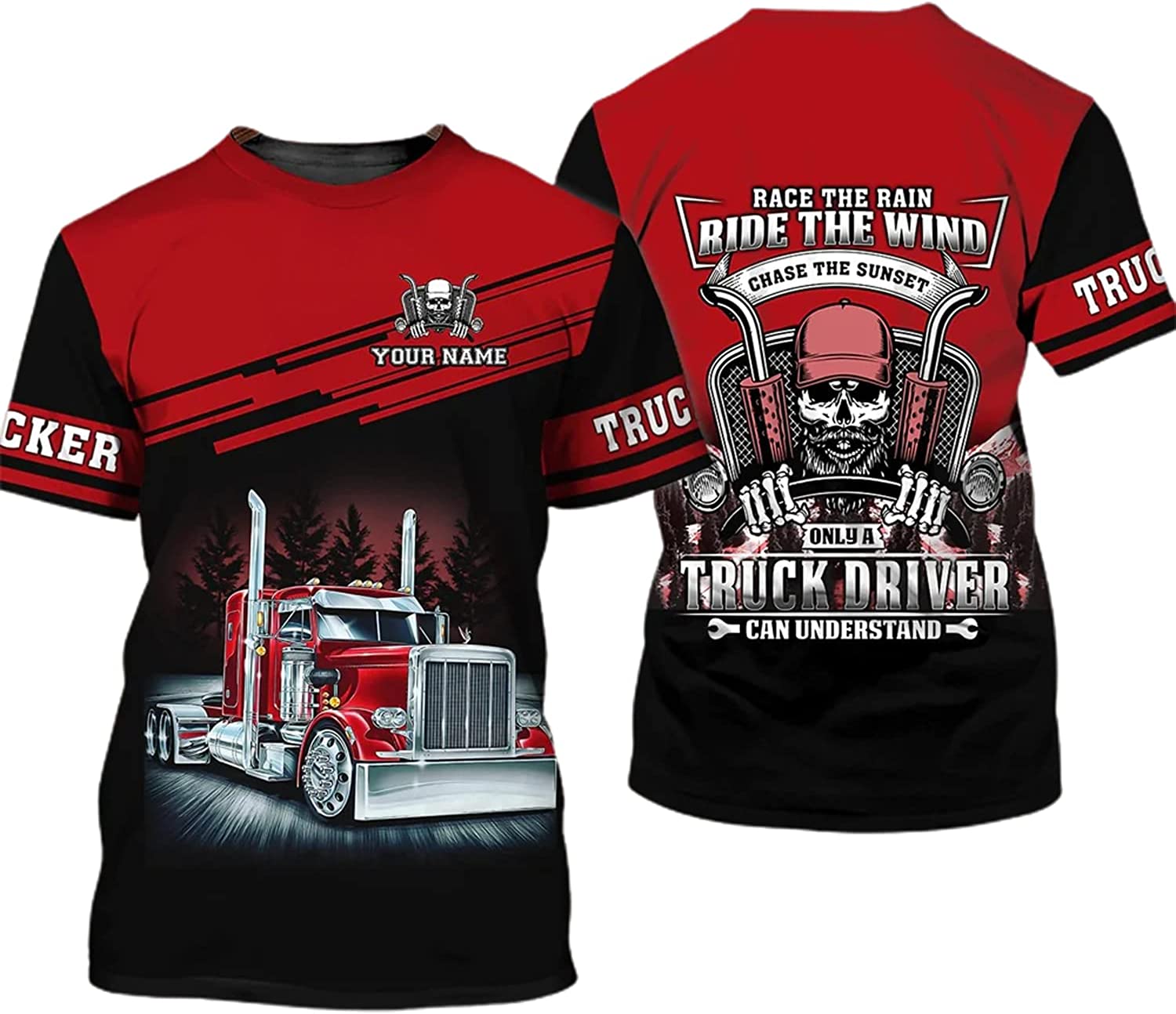 a funny trucker shirt with personalized 3d design perfect gift for trucker enthusiasts! jot1574 8s8qu