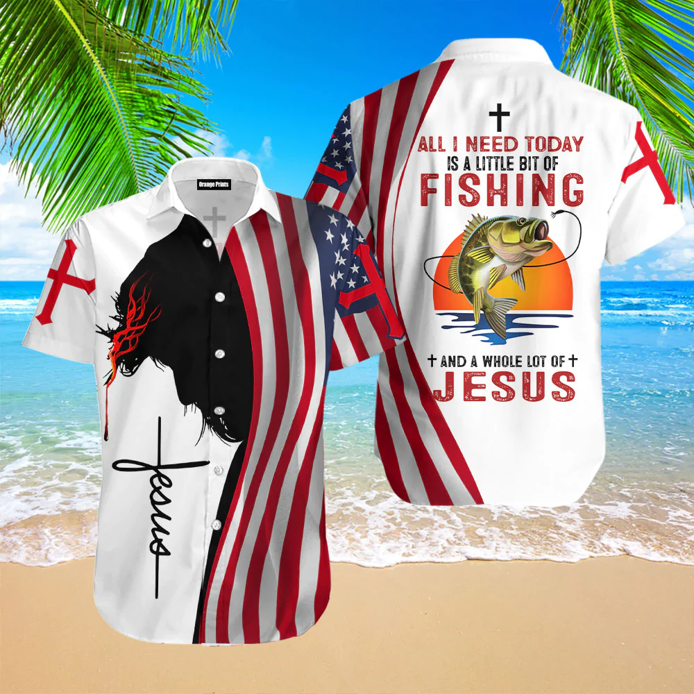 A Hawaiian Shirt for Fishing and Faith: All I Need Today is a Dash of Fishing and a Heap of Jesus – JEH028